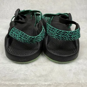 Chaco Z Cloud 2 Womens 9 Sandals Black Green Strappy Toe Loop Hiking J106636 thumbnail 5