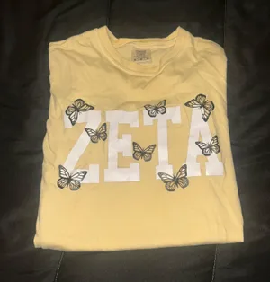 Comfort Colors Yellow Zeta Tau Alpha T-Shirt thumbnail 1