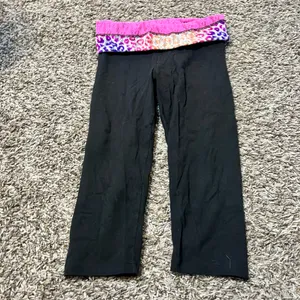 Vintage y2k Victoria secret lace fold over band yoga pants. Size medium thumbnail 2