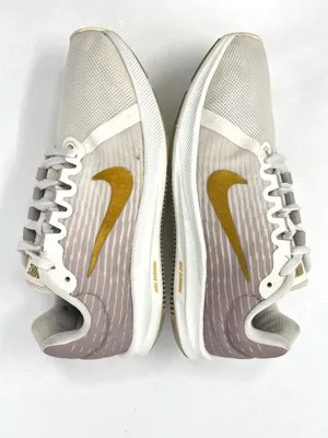 Nike Downshifter 8 Running Shoes Beige Taupe Metallic Gold Mesh Size 7.5 thumbnail 3