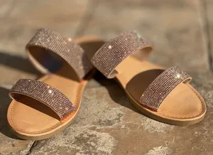 Bronze Sparkle Sandal Brown Size 5.5 thumbnail 1