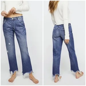 We the‎ Free The Maggie Mid Rise Straight Leg Jeans Size 24 Baggy Boyfriend Fit thumbnail 3