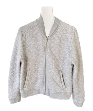 GAP Gray Quilted Jacket thumbnail 1
