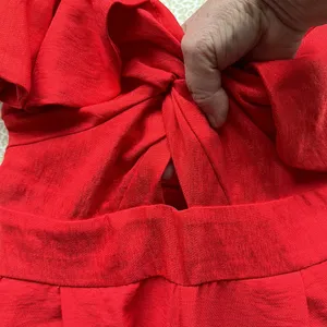 NWT Lulu’s Red Jumpsuit Romper with ruffled shoulders thumbnail 11
