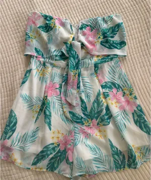 Pink Lily Romper thumbnail 1