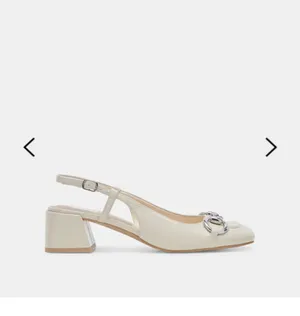 DV by Dolce Vita Melli Heels Ivory Crinkle Patent thumbnail 2