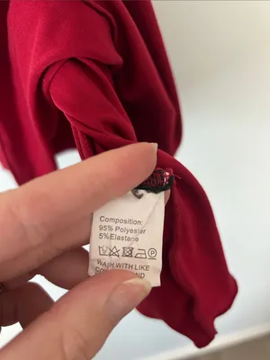 Red Lace-Trim Chemise Nightdress thumbnail 2