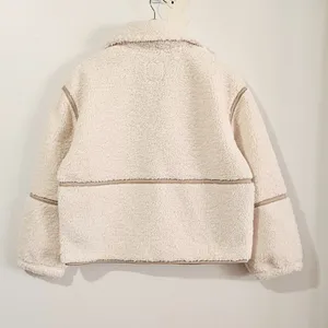 Abercrombie & Fitch Sherpa Fleece Mockneck Full Zip Jacket - Ivory - Size S -NWT thumbnail 5