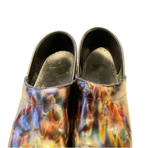 Dansko Professional Clogs Womens 39 Multi Color Iridescent Patent Leather Shoes thumbnail 2