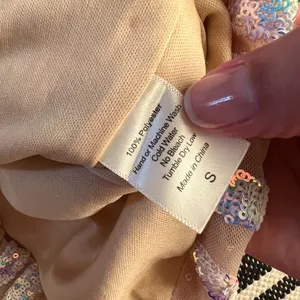 Lucy in the Sky Starstruck Strappy Dress in Nude Iridescence size small thumbnail 6