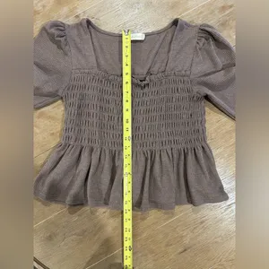 Altar’d State Waffle Knit Top, size Large thumbnail 6