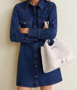 Mango Denim Dress thumbnail 4