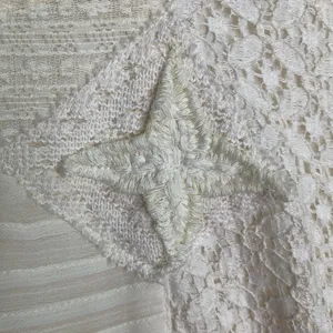 Free People Leigh Ivory Chiffon Lace Bohemian Dress Long Sleeve W-599 Sz S thumbnail 8