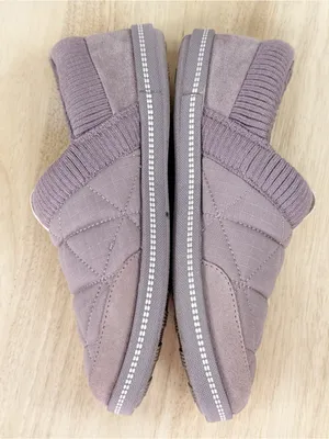 Skechers Cozy Campfire Camp Nap Faux Fur Lined Slippers Mauve Purple Size 6 thumbnail 5