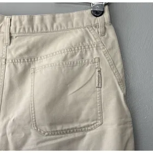 Columbia Canvas Shorts Womens Size 12 Khaki Hiking Gorpcore Minimalist Outdoors thumbnail 4