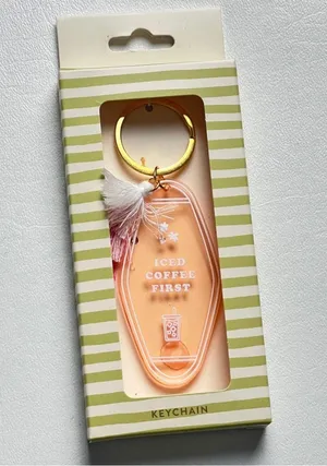 Ice Coffee First Key Chain Accessory NWT thumbnail 1
