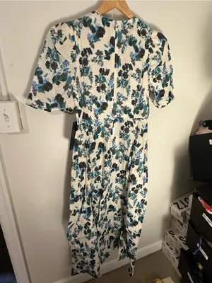 NWT Tuckernuck Budding Bluebell Hadley Floral Linen Dress small thumbnail 5