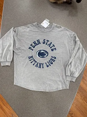 Penn State Nittany Lions Gameday Faded Wash Oversized Long Sleeve T-shirt thumbnail 2