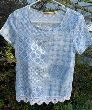 Patterned Shirt Blue Size XS thumbnail 1