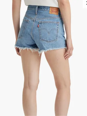 Levi’s 501 Original Denim Distressed Button Fly Shorts in Quiet Riot Size 27 thumbnail 2