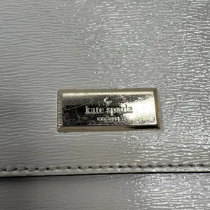 KATE SPADE Laurel Way Greer Crossbody‎ Shoulder Bag Gray Leather Crossbody Strap thumbnail 4