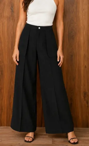 Banana Republic Tencel Wide Leg Pants Mid Rise Pleated Office Siren Trouser XL thumbnail 1