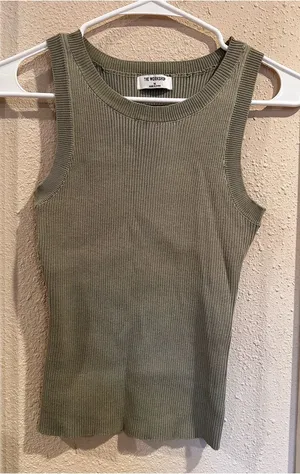 Workshop Republic Clothing The Olive Ribbed Tank Top Size Medium 0409 thumbnail 1