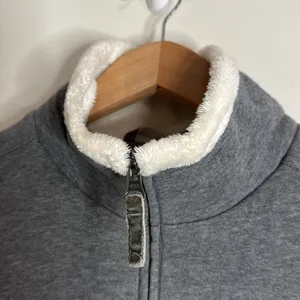 L.L. Bean Women’s Gray Full Zip Outdoor Faux Fur Lined High Neck Vest Gilet sz S thumbnail 4