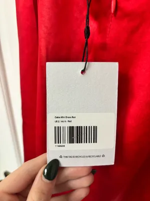 Red Princess Polly Mini Dress thumbnail 4