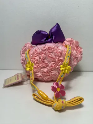 Disney Hong Kong Disneyland ShellieMay Bear Springtime Satin Rose Crossbody Bag thumbnail 9