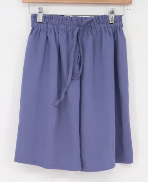 Unbranded Shorts Womens Small Blue Culotte Drawstring Relaxed Summer Excellent thumbnail 1