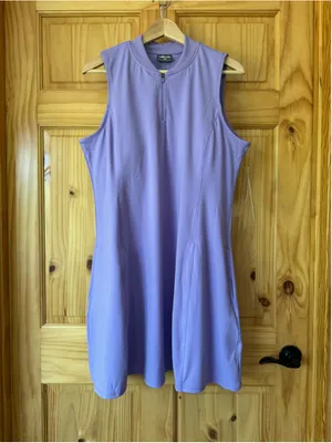 32 Degrees COOL Lavender Sleeveless Active Mini Dress with pockets size XL thumbnail 2