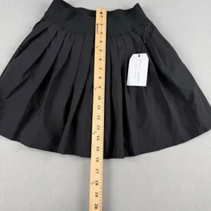 Better Together Black Pleated Mini Skirt XS Elastic Waist STK10492 NWT thumbnail 6