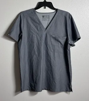 Figs‎ Technical Collection Women Gray Scrub Shirt Catarina Top size Large thumbnail 1
