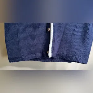 Sincerely Jules Women’s 2Pc Navy Knit Sweater Set,Vest+Wide/Flare leg Pants|SZ:S thumbnail 5
