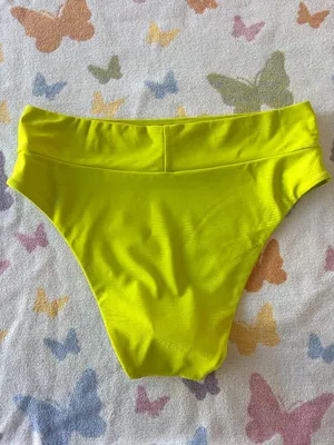 Aerie | Neon Yellow-Green High Waist Bikini Bottom | XL thumbnail 3