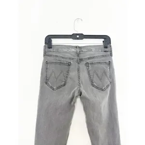 Mother The Looker Ankle Fray Grey Jeans Size 28 Distressed Last Chance Saloon thumbnail 13