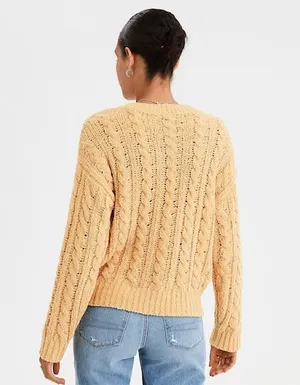 American Eagle Impossibly Soft Cable Knit Sweater thumbnail 2