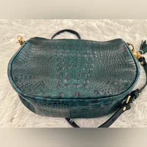 Brahmin Mini‎ Kathleen Croc Embossed Leather Crossbody Bag Handbag thumbnail 6