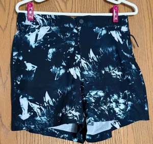 VRST Mens 5" Resort Shorts Print Indigo Craft Size Small $58 Boxer Brief Liner thumbnail 1