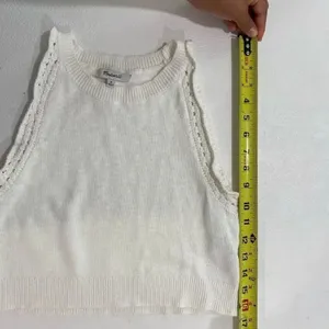 Madewell Ivory Knit Sweater Tank Top – Size M thumbnail 5