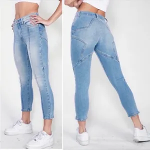 Revice Venus High Rise Cropped Star Jeans: Light Year Wash thumbnail 6