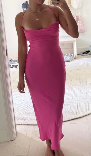 Pink maxi dress Size XS thumbnail 1