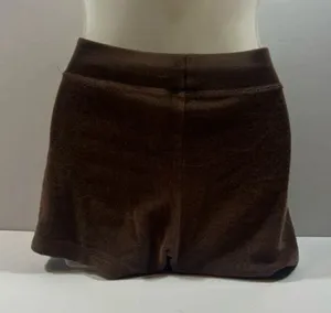 Velour Shorts Brown Size XS thumbnail 2