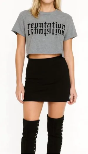 Taylor Swift Official Merch Reputation Cropped Tee S thumbnail 1