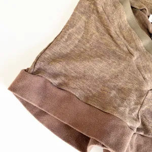 Bad Society Club Womens Brown V-Cut Scrunch Butt Baddie‎ Knit Shorts Size M thumbnail 5