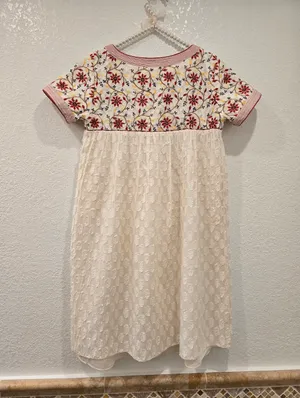 Anthropologie Payal Jain Embroidered Dress Fine Cotton S thumbnail 2