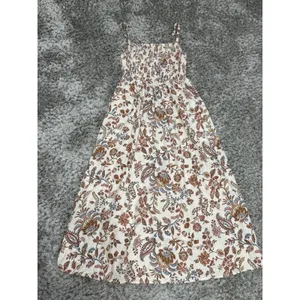 Old Navy Women’s Paisley Floral Cotton Poplin Smocked Cut-out Midi Dress Boho S thumbnail 7