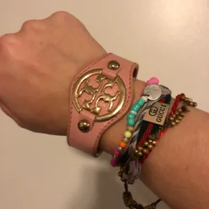 Tory Burch Vintage Y2k  Leather Style Pink Cuff thumbnail 9