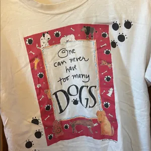 FINAL MARKDOWN White Dog Graphic T thumbnail 2